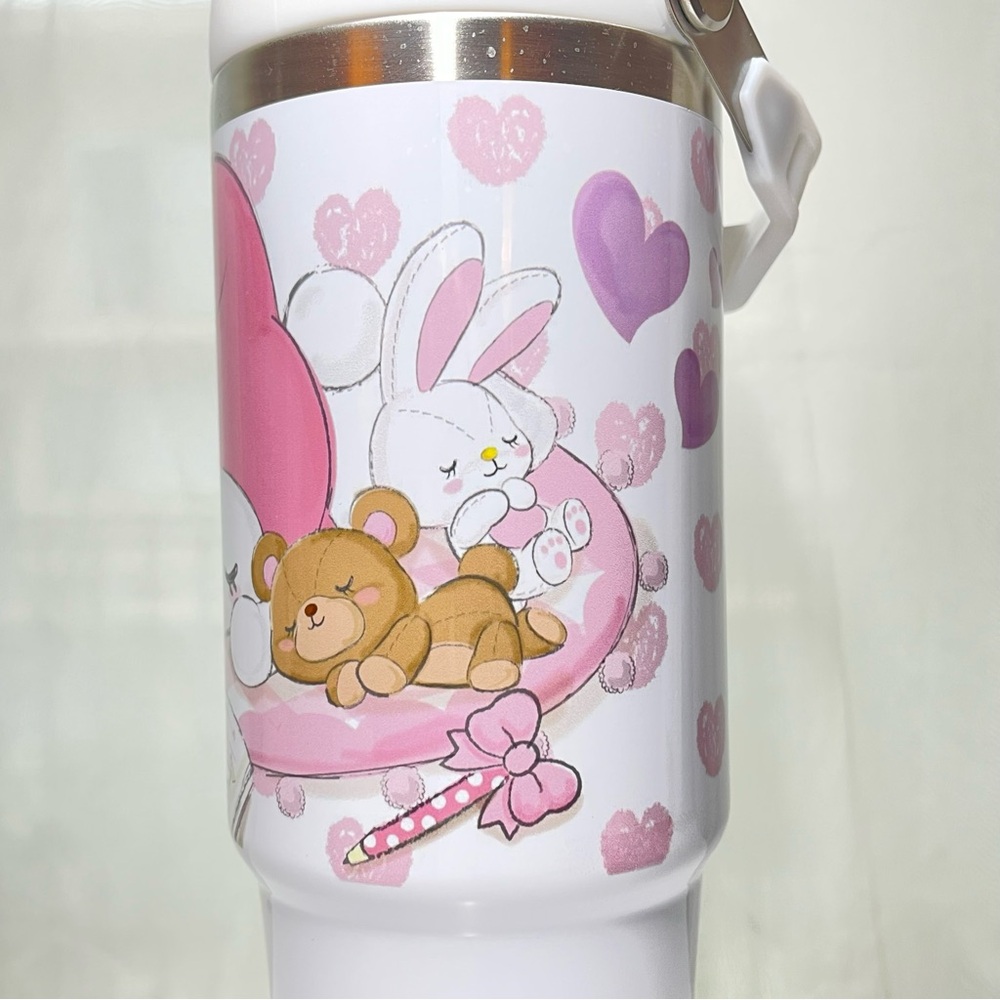 Name Personalized 30OZ tumbler My Melody Bunny, Hello Kitty, Kuromi 30 oz cup wi - Picture 4 of 10